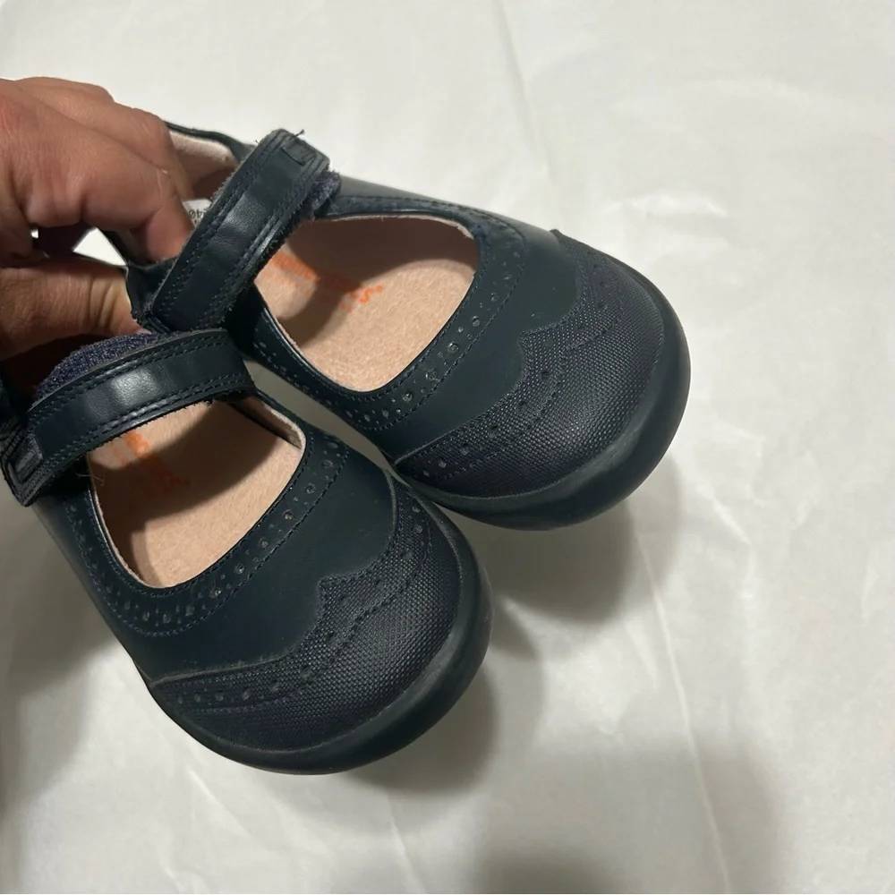 Biomechanics Black Leather Mary Jane Flats